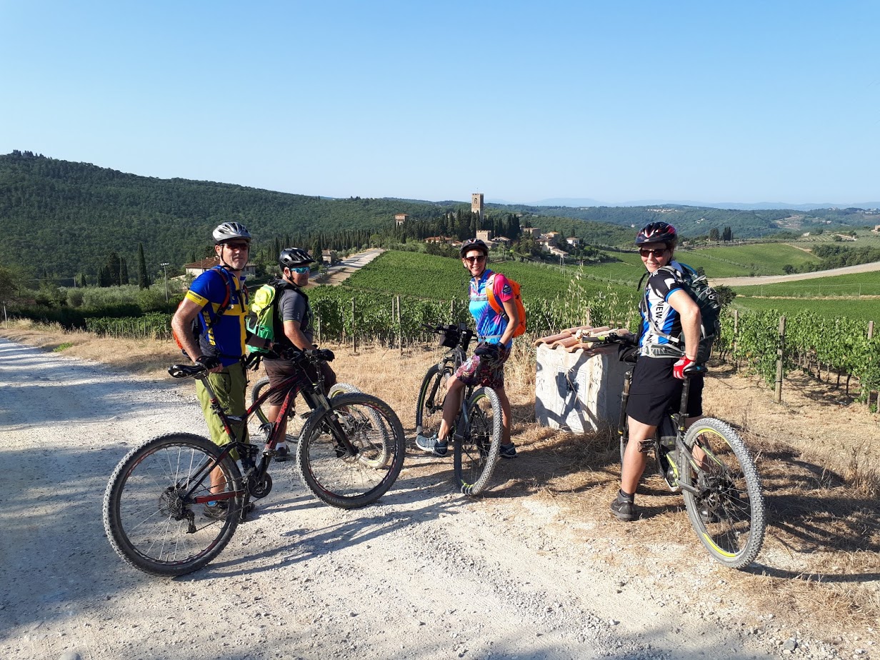 off-road beginner bike tours in Tuscany